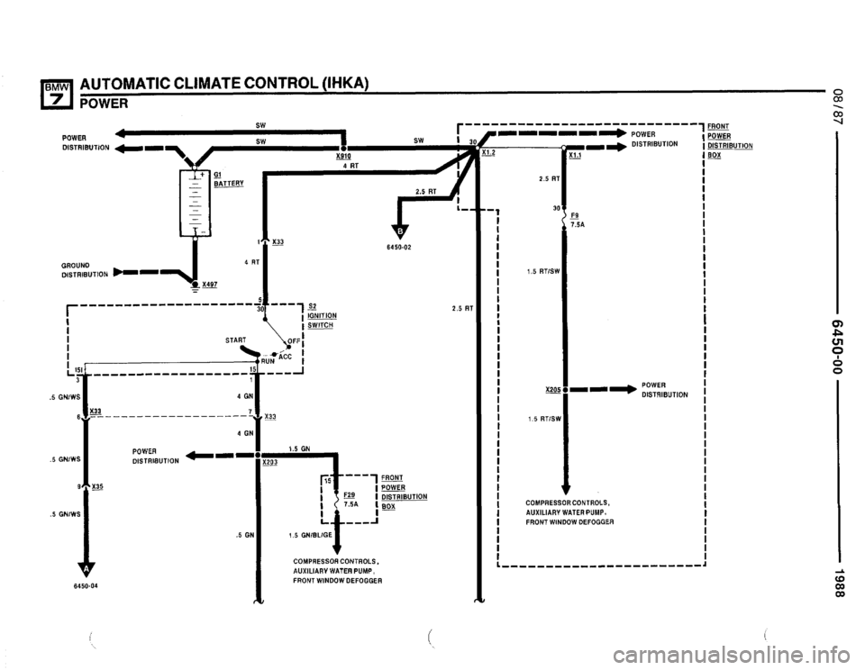 BMW 735i 1987 E32 Electrical Troubleshooting Manual 