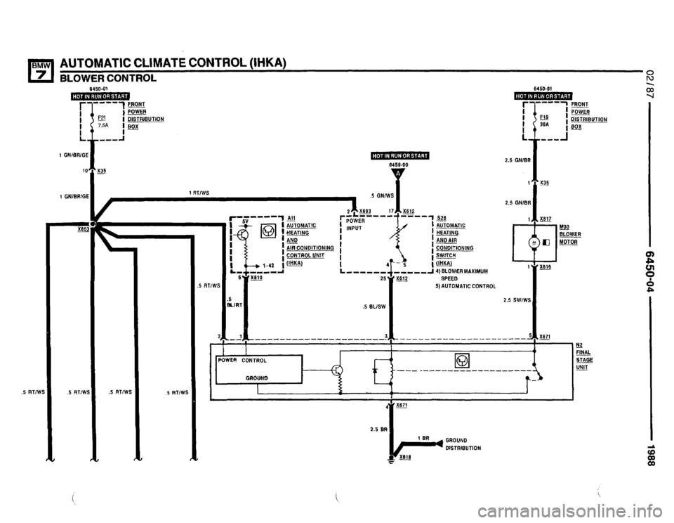 BMW 735i 1987 E32 Electrical Troubleshooting Manual 