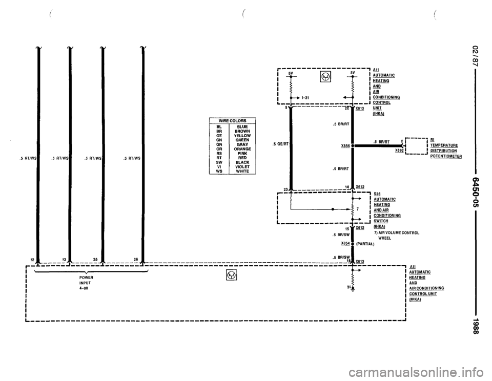 BMW 735i 1987 E32 Electrical Troubleshooting Manual 