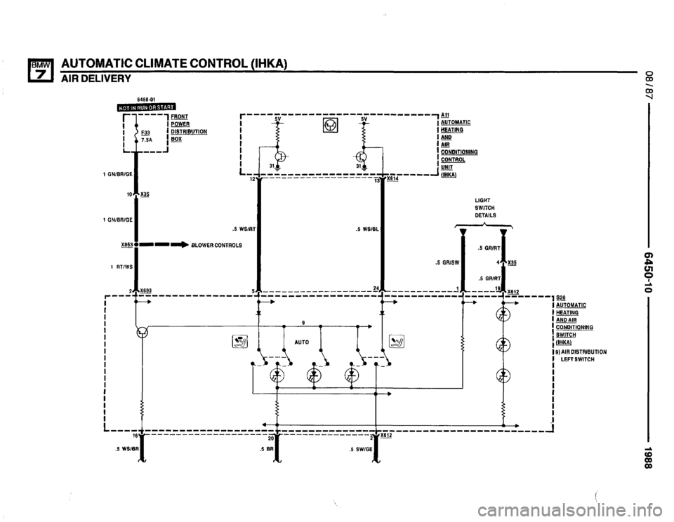 BMW 735i 1987 E32 Electrical Troubleshooting Manual 