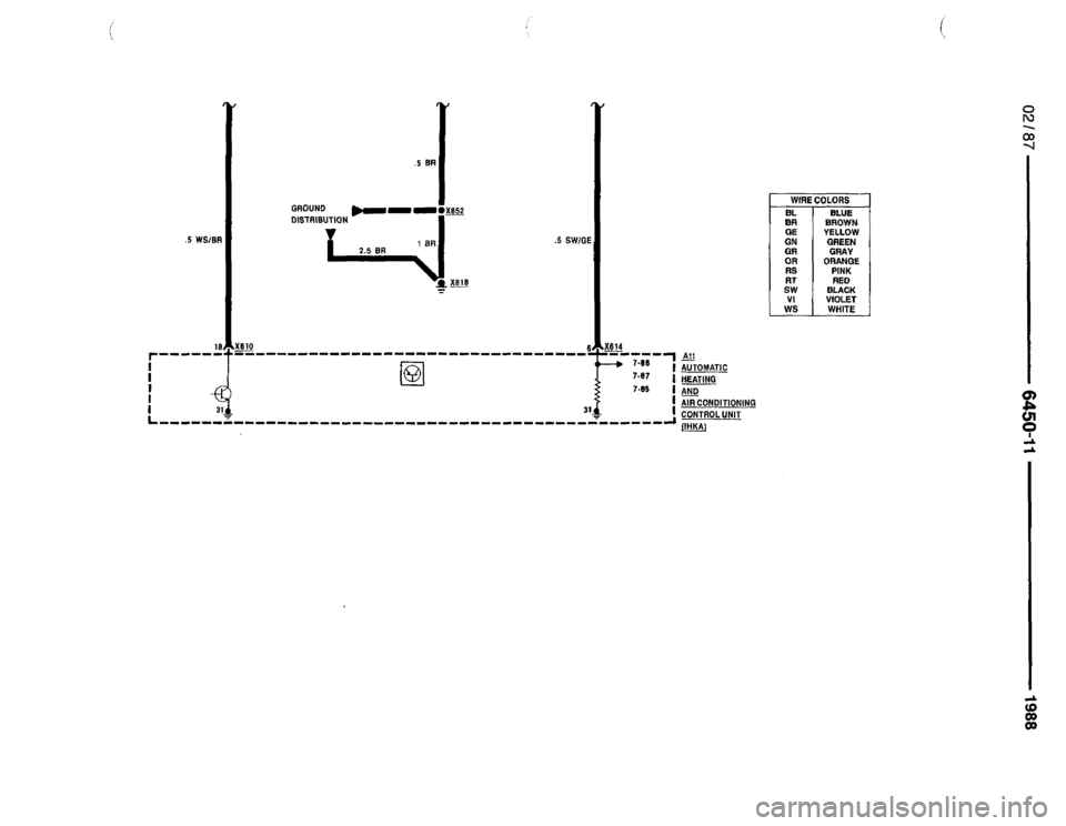 BMW 735i 1987 E32 Electrical Troubleshooting Manual 