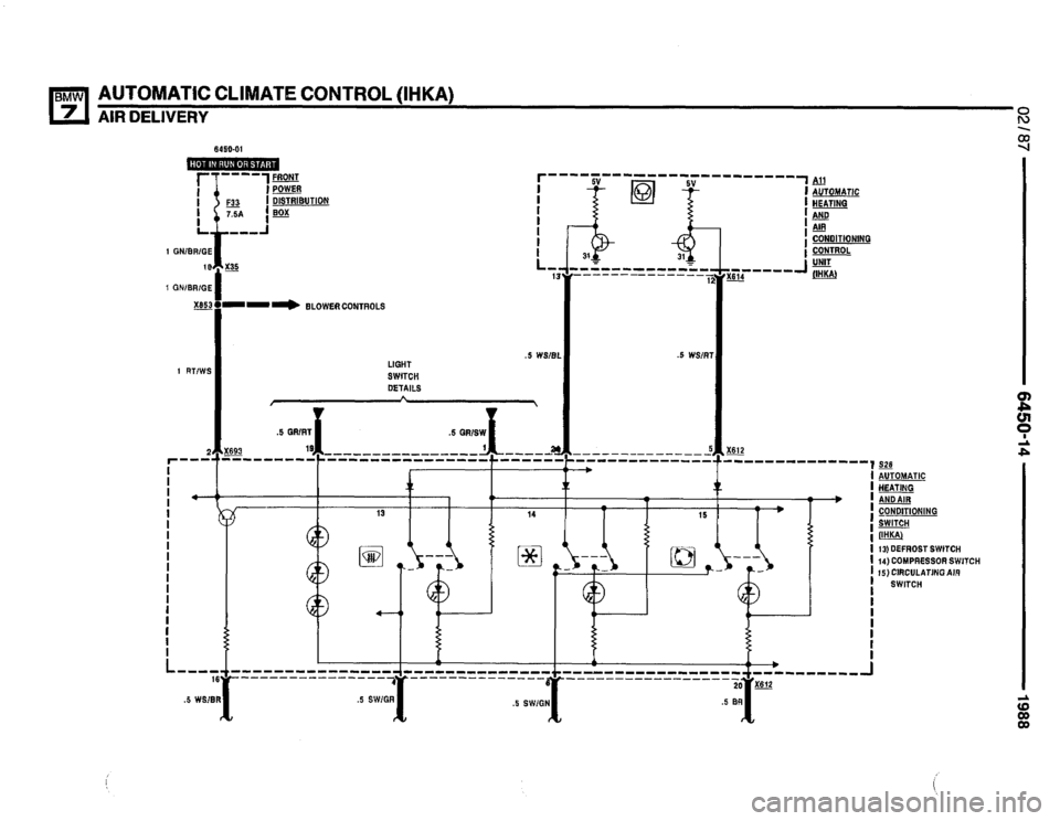 BMW 735i 1987 E32 Electrical Troubleshooting Manual 