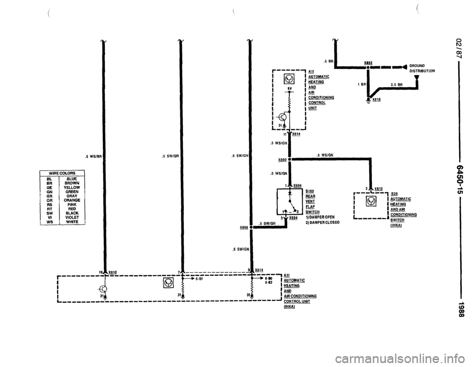 BMW 735i 1987 E32 Electrical Troubleshooting Manual 