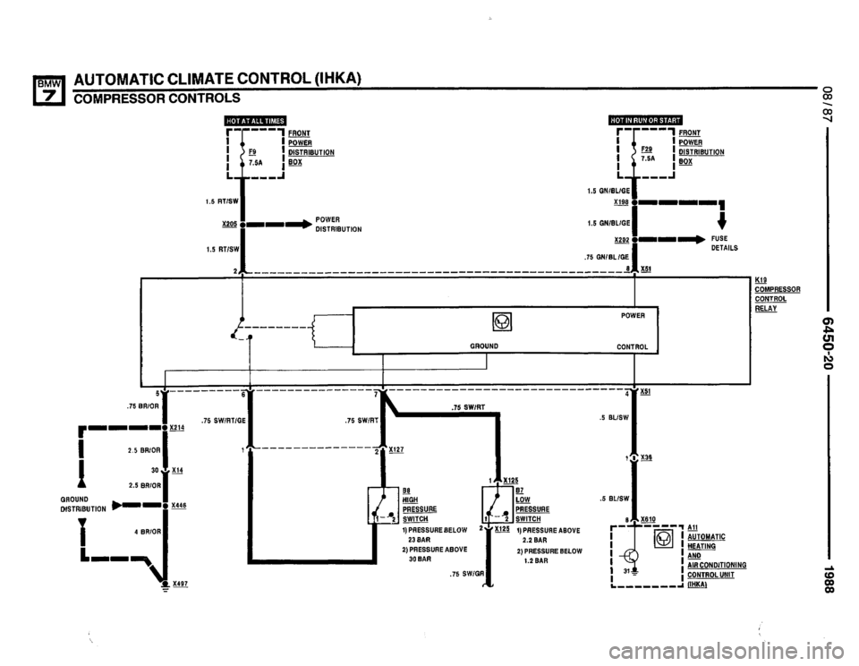 BMW 735i 1987 E32 Electrical Troubleshooting Manual 