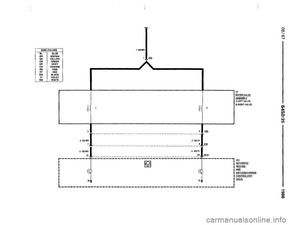 BMW 735i 1987 E32 Electrical Troubleshooting Manual 