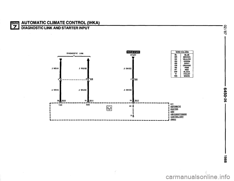 BMW 735i 1987 E32 Electrical Troubleshooting Manual 