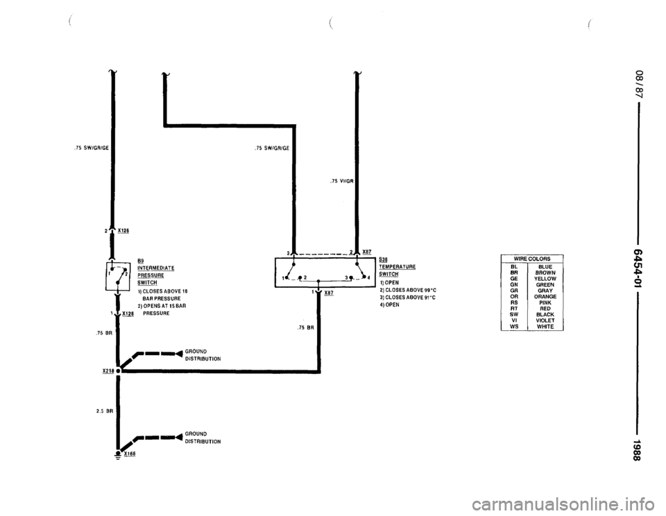 BMW 735i 1987 E32 Electrical Troubleshooting Manual 