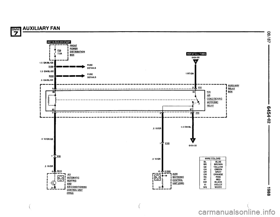 BMW 735i 1987 E32 Electrical Troubleshooting Manual 