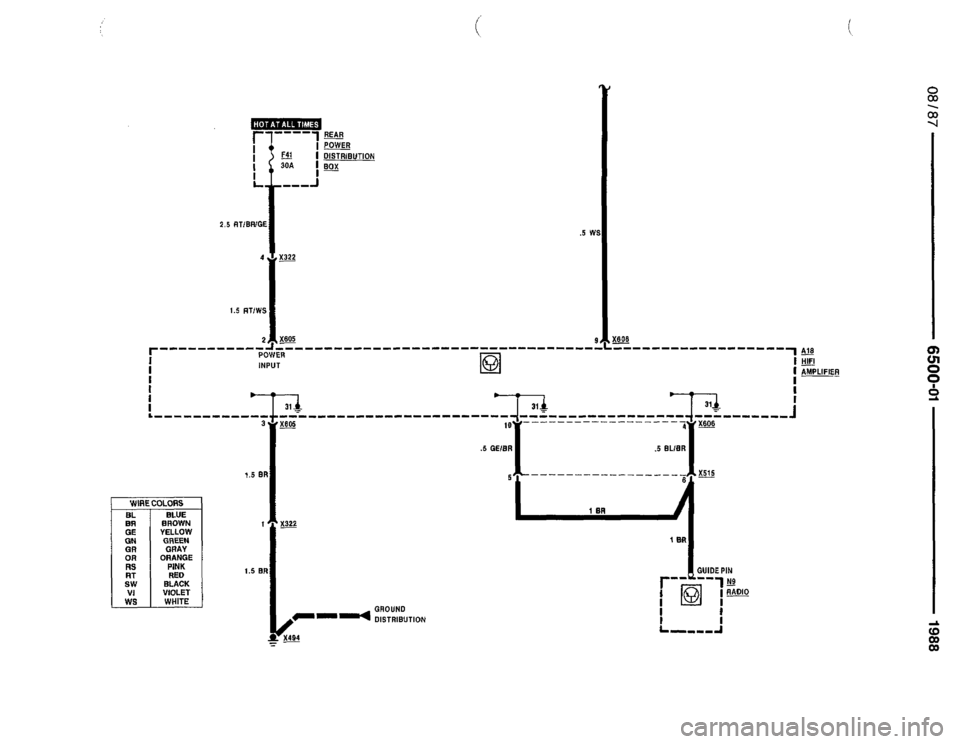 BMW 735i 1987 E32 Electrical Troubleshooting Manual 