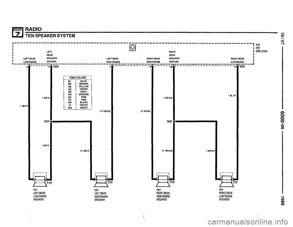 BMW 735i 1987 E32 Electrical Troubleshooting Manual 