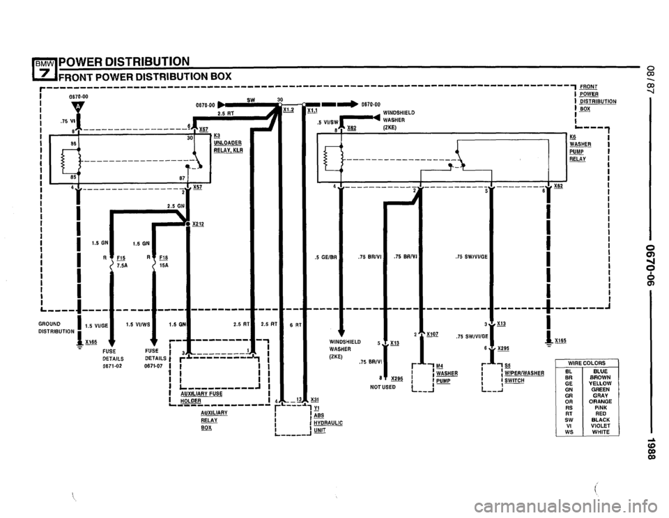 BMW 735i 1987 E32 Electrical Troubleshooting Manual 