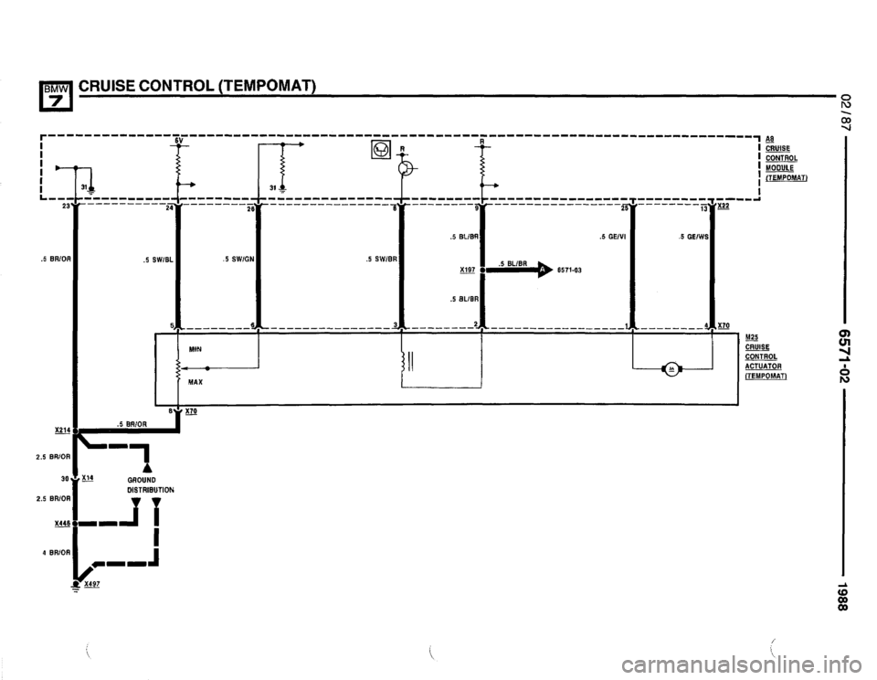 BMW 735i 1987 E32 Electrical Troubleshooting Manual 