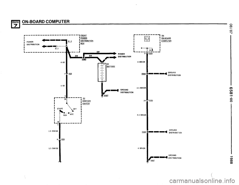 BMW 735i 1987 E32 Electrical Troubleshooting Manual 