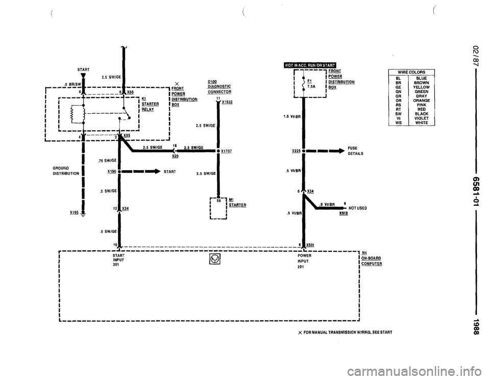 BMW 735i 1987 E32 Electrical Troubleshooting Manual 