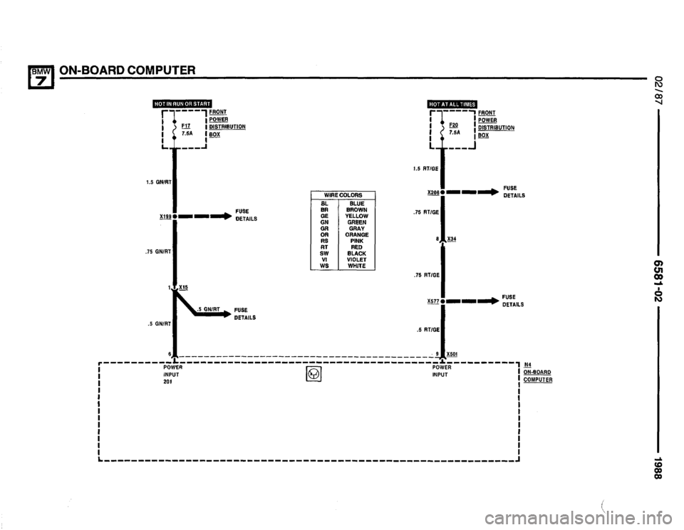 BMW 735i 1987 E32 Electrical Troubleshooting Manual 
