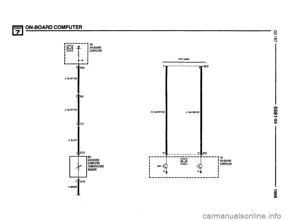 BMW 735i 1987 E32 Electrical Troubleshooting Manual 