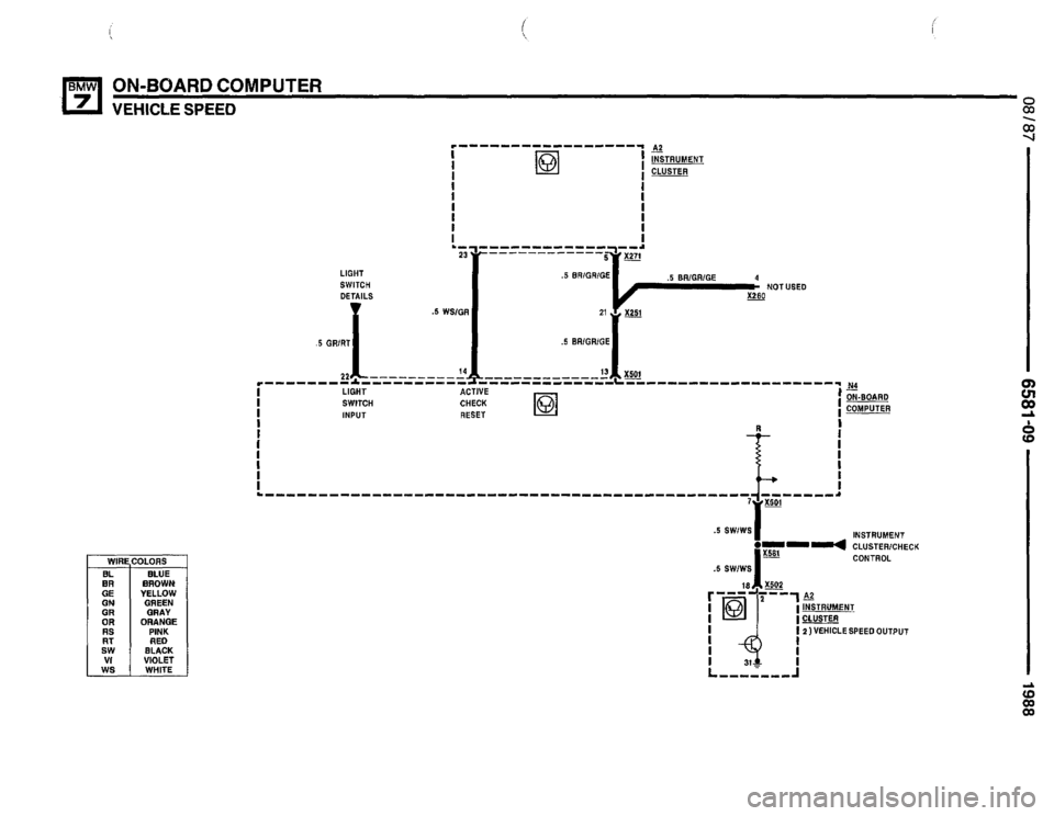 BMW 735i 1987 E32 Electrical Troubleshooting Manual 