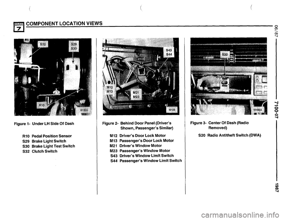 BMW 735i 1987 E32 Electrical Troubleshooting Manual 