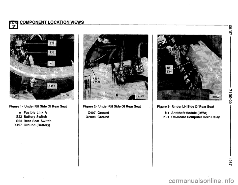 BMW 735i 1987 E32 Electrical Troubleshooting Manual 