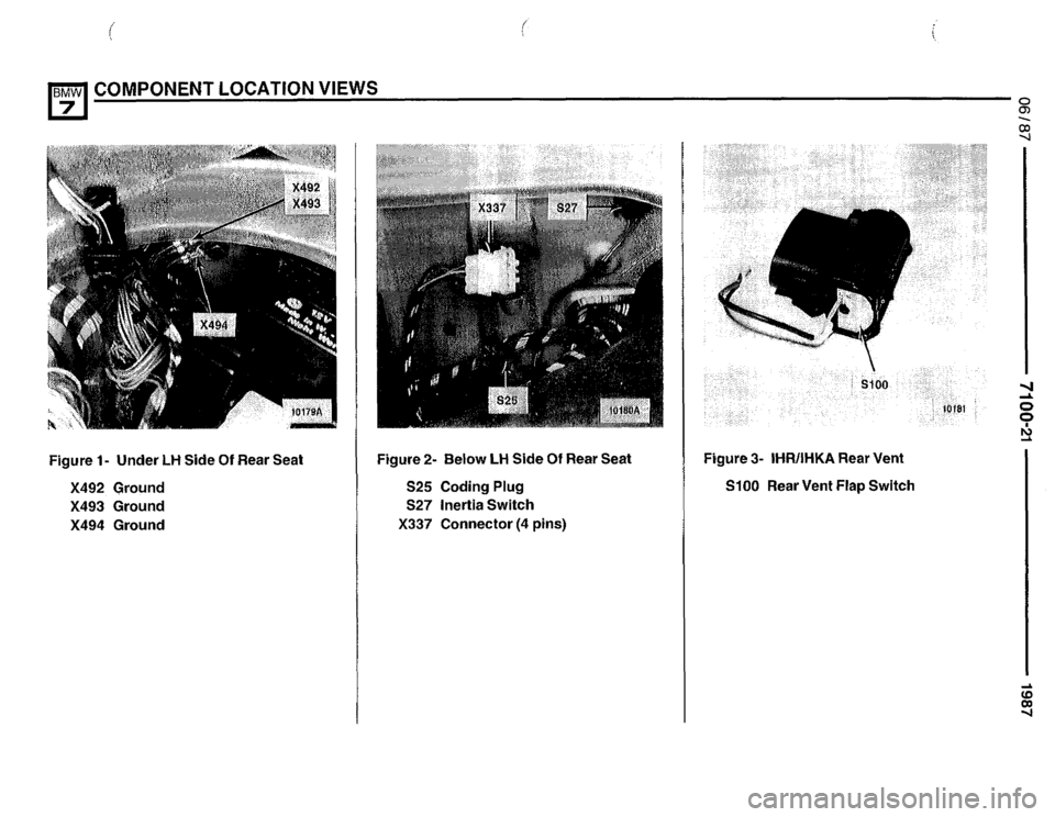 BMW 735i 1987 E32 Electrical Troubleshooting Manual 