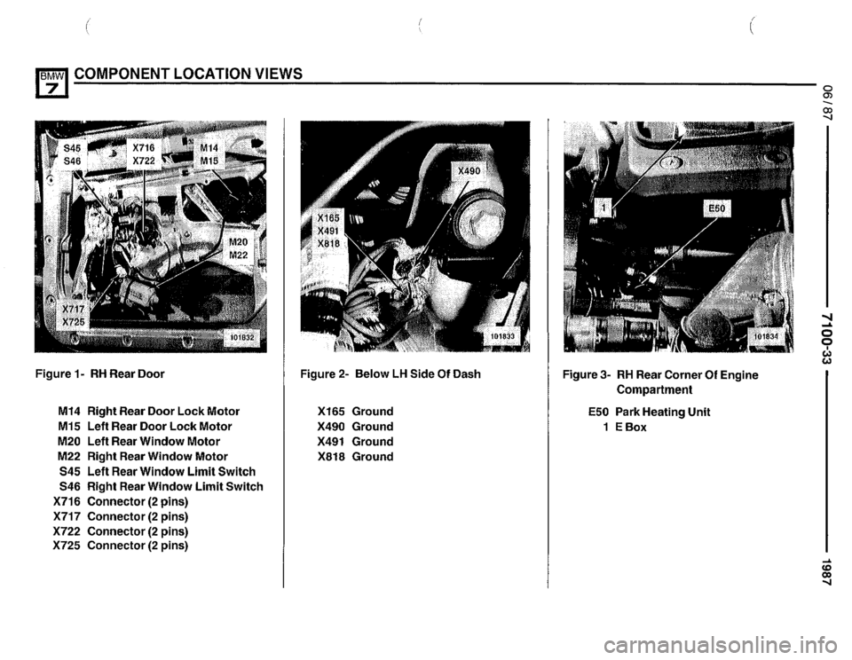 BMW 735i 1987 E32 Electrical Troubleshooting Manual 