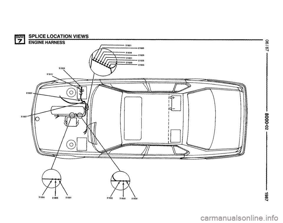 BMW 735i 1987 E32 Electrical Troubleshooting Manual 
