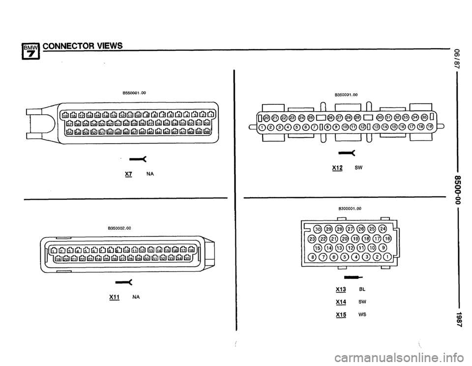 BMW 735i 1987 E32 Electrical Troubleshooting Manual 