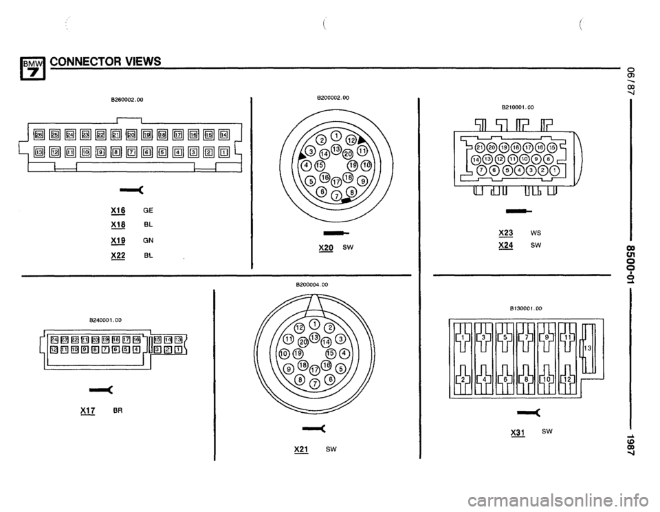 BMW 735i 1987 E32 Electrical Troubleshooting Manual 