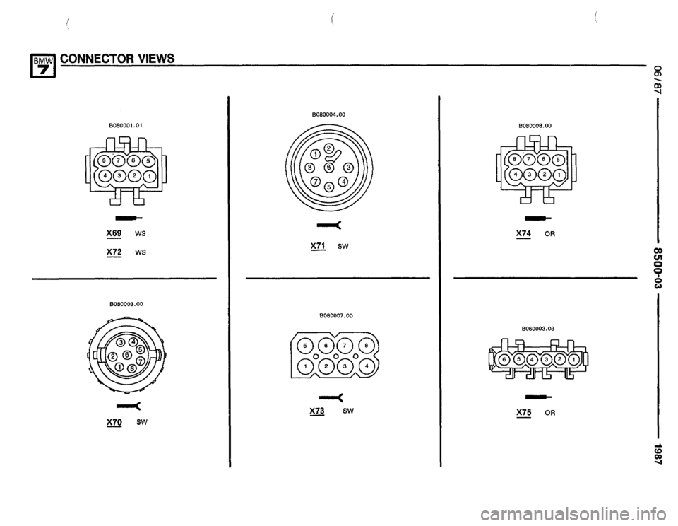 BMW 735i 1987 E32 Electrical Troubleshooting Manual 