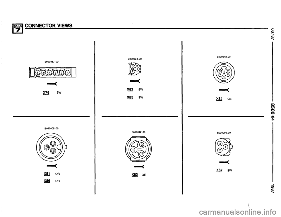 BMW 735i 1987 E32 Electrical Troubleshooting Manual 