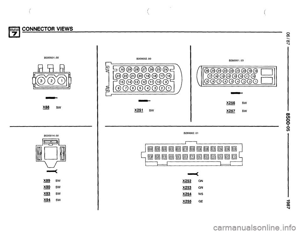 BMW 735i 1987 E32 Electrical Troubleshooting Manual 