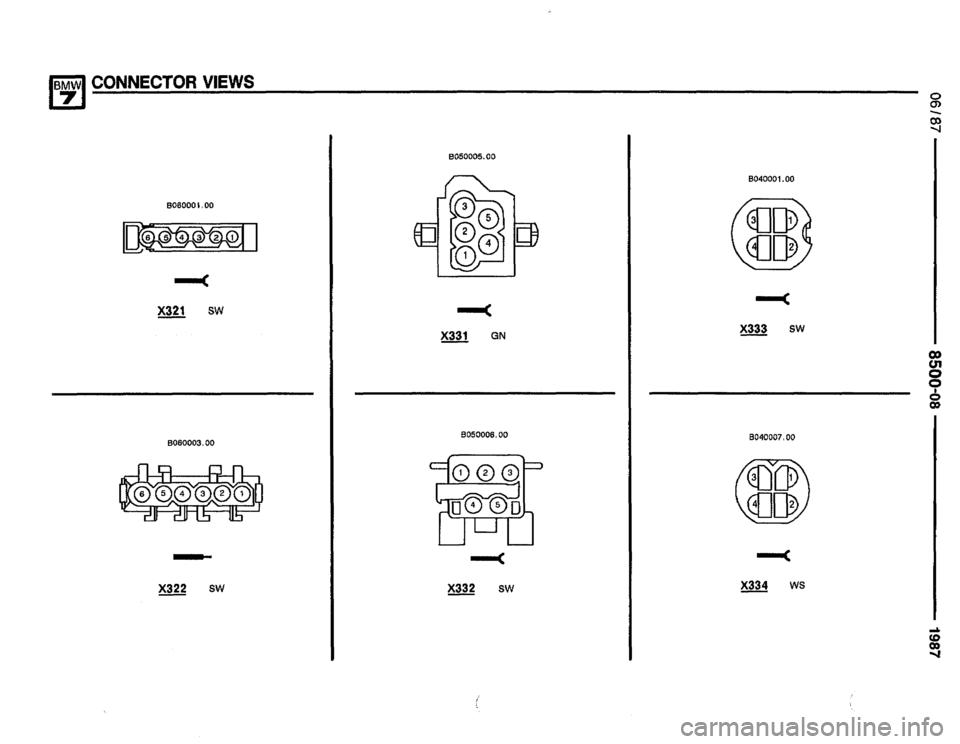 BMW 735i 1987 E32 Electrical Troubleshooting Manual 