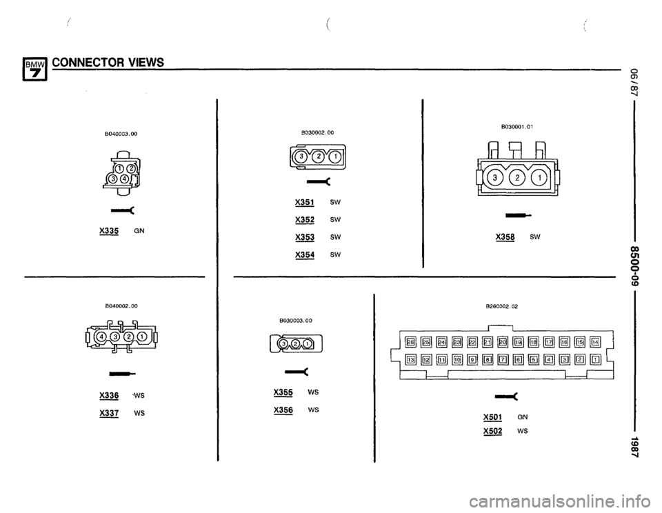 BMW 735i 1987 E32 Electrical Troubleshooting Manual 