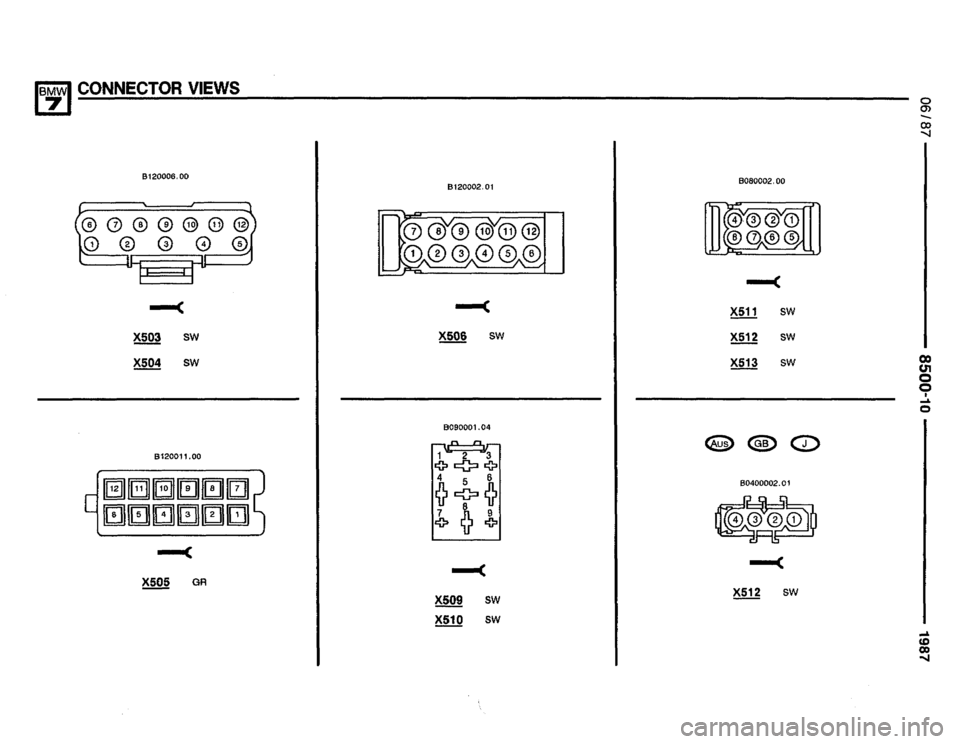 BMW 735i 1987 E32 Electrical Troubleshooting Manual 