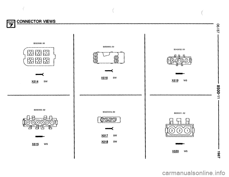 BMW 735i 1987 E32 Electrical Troubleshooting Manual 