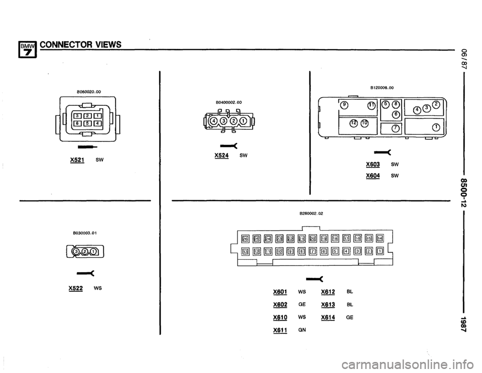 BMW 735i 1987 E32 Electrical Troubleshooting Manual 