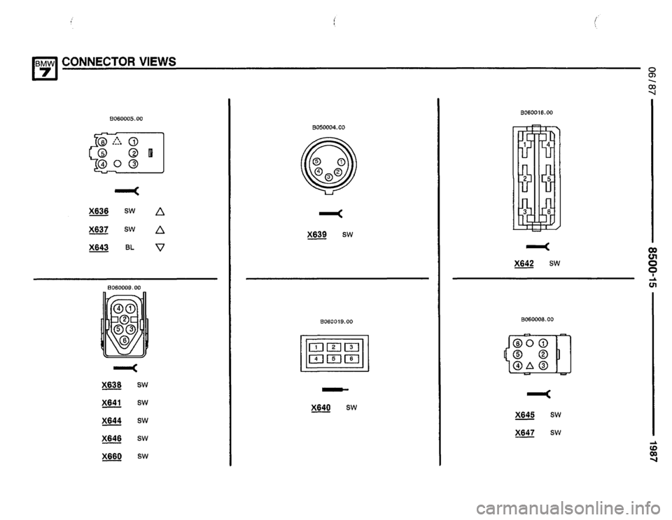 BMW 735i 1987 E32 Electrical Troubleshooting Manual 