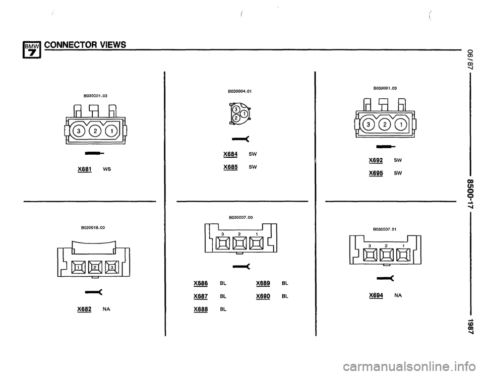 BMW 735i 1987 E32 Electrical Troubleshooting Manual 