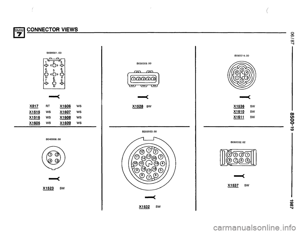 BMW 735i 1987 E32 Electrical Troubleshooting Manual 