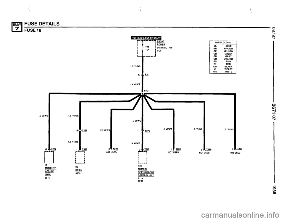 BMW 735i 1987 E32 Electrical Troubleshooting Manual 