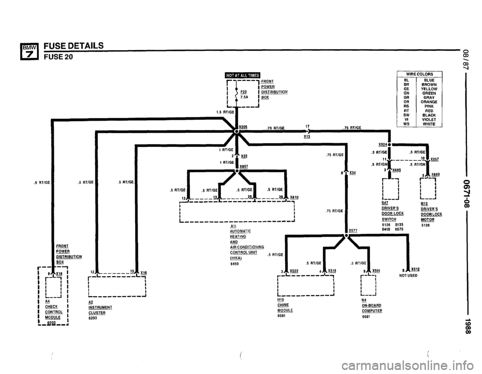 BMW 735i 1987 E32 Electrical Troubleshooting Manual 