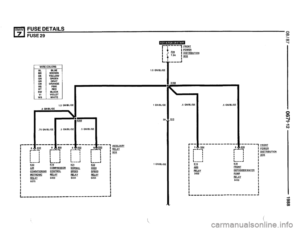 BMW 735i 1987 E32 Electrical Troubleshooting Manual 