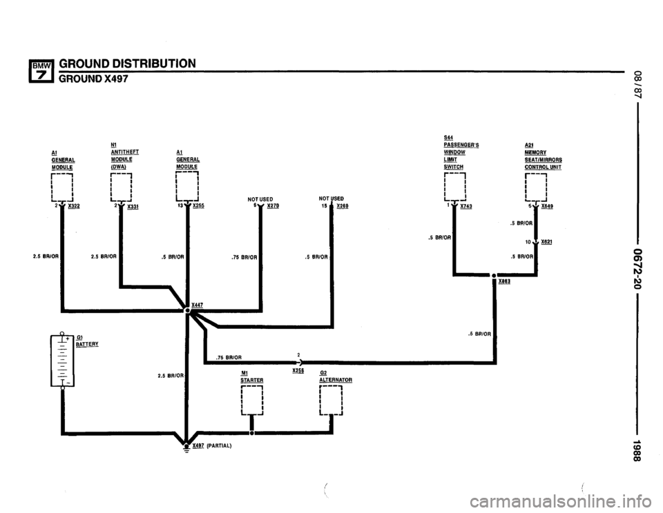 BMW 735i 1987 E32 Electrical Troubleshooting Manual 