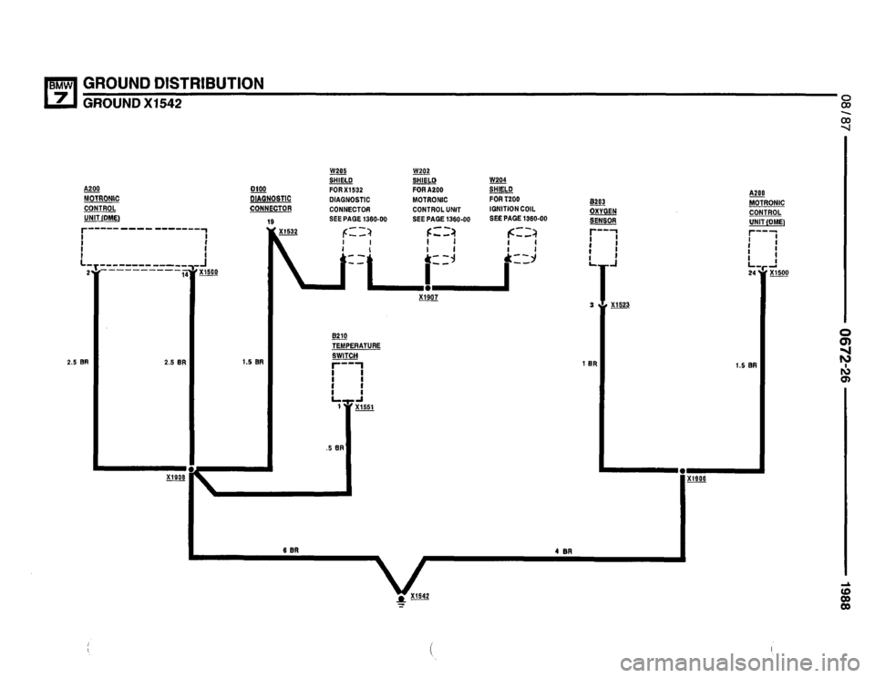 BMW 735i 1987 E32 Electrical Troubleshooting Manual 