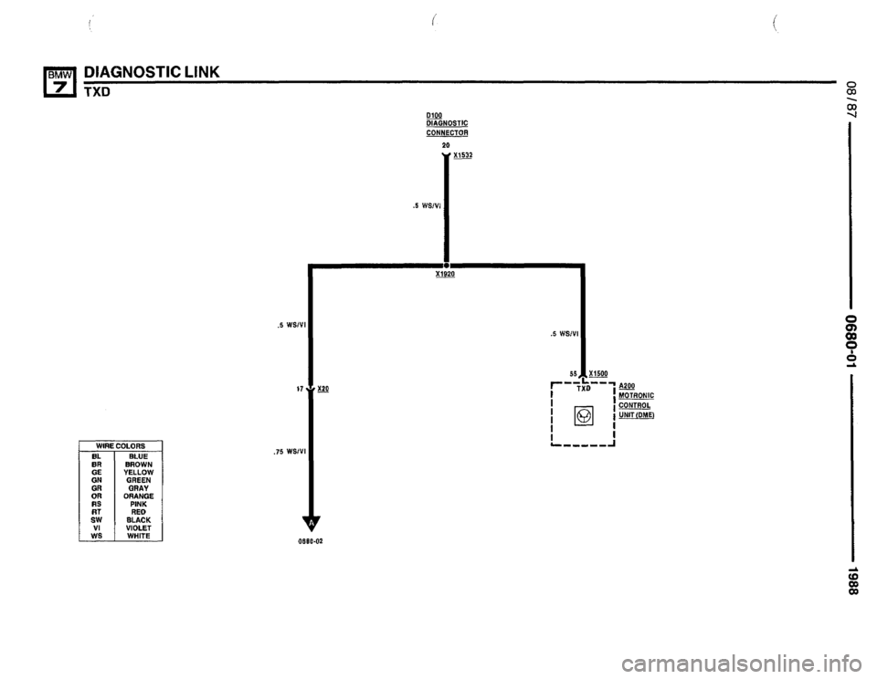 BMW 735i 1987 E32 Electrical Troubleshooting Manual 