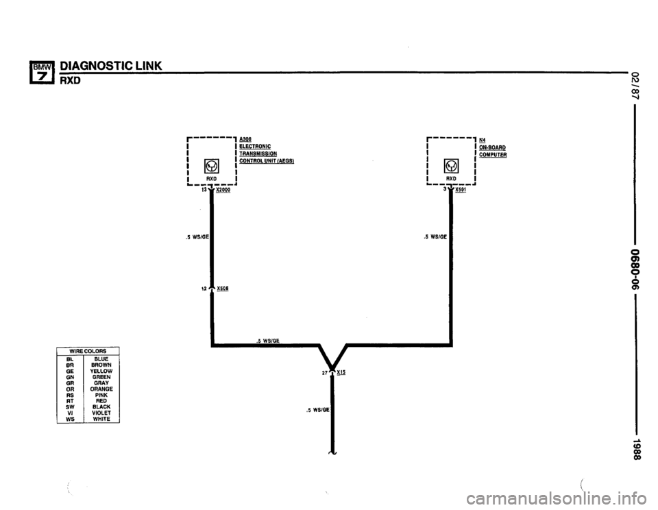 BMW 735i 1987 E32 Electrical Troubleshooting Manual 