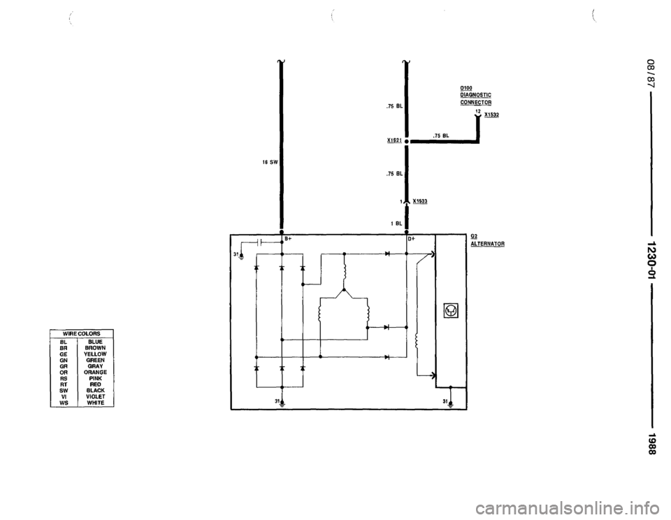 BMW 735i 1987 E32 Electrical Troubleshooting Manual 