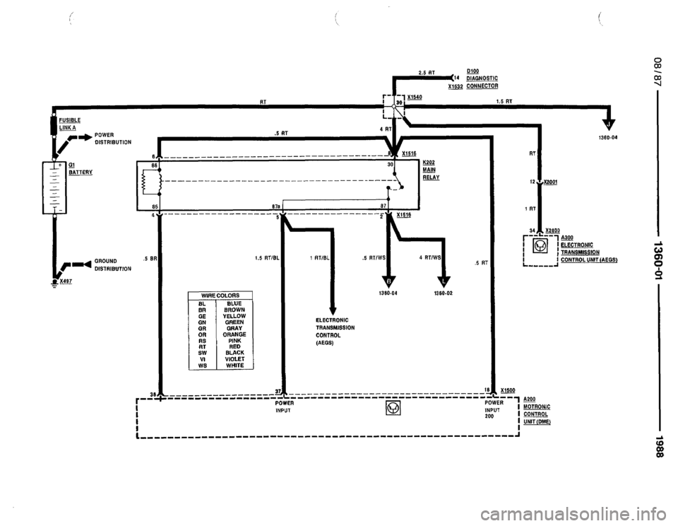BMW 735i 1987 E32 Electrical Troubleshooting Manual 