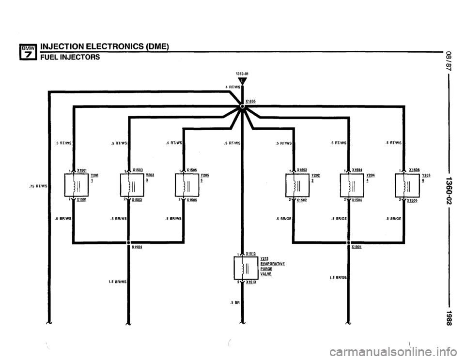 BMW 735i 1987 E32 Electrical Troubleshooting Manual 