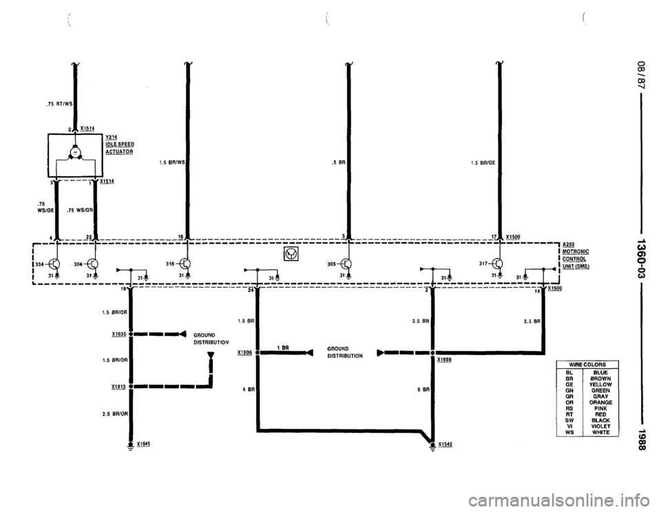 BMW 735i 1987 E32 Electrical Troubleshooting Manual 